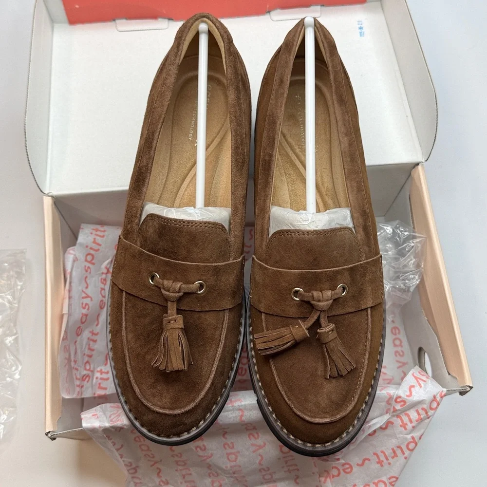 Easy Spirit Women's Vienne eFlex Tassels Slip-On Loafers- Size 8M